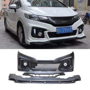 Nouveau pare-chocs avant Olotdi JS Style en matériau FRP pour Fit Jazz GK5 GP5 Kits de carrosserie de voiture 2014-2016 Haute qualité - Product Image 2
