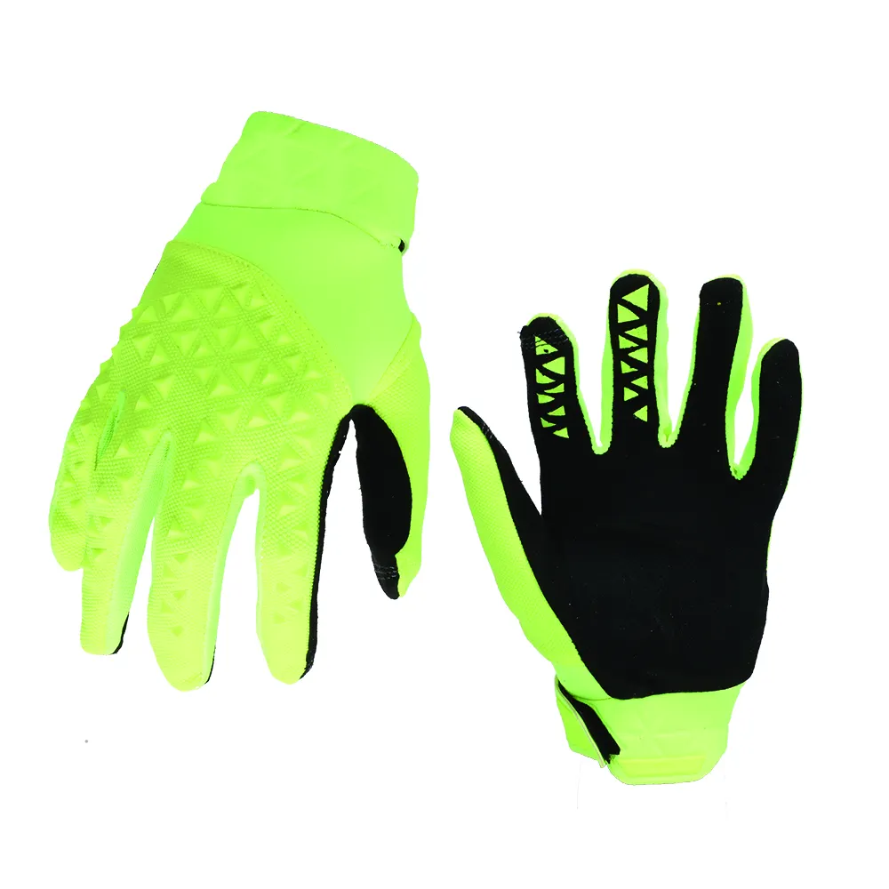 Guantes de ciclismo ligeros y transpirables, de alta calidad, color verde, para deportes al aire libre y ciclismo de montaña