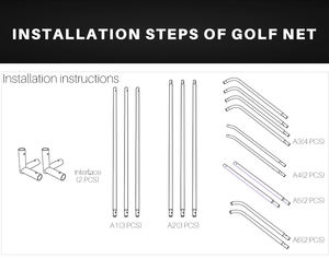 PGM LXW019 Cage <span class=keywords><strong>de</strong></span> <span class=keywords><strong>golf</strong></span> extérieure en forme <span class=keywords><strong>de</strong></span> Z <span class=keywords><strong>pour</strong></span> l'entraînement au chipping et au putting - Product Image 5