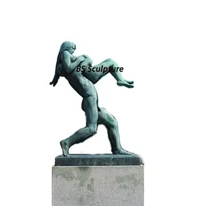 Большая наружная абстрактная жизнь isze обнаженная мужская и женская Бронзовая Статуя Скульптура