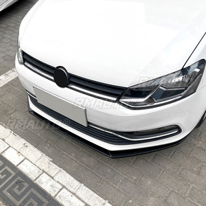 Front Bumper Lip Spoiler Diffuser Splitters Body Kit Aprons Cover Guard Trim for Volkswagen Polo 6R 6C 2009-2017 - Product Image 4
