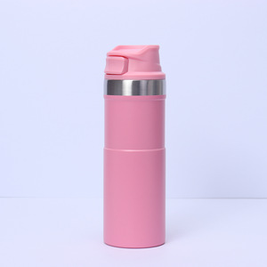 Gobelet isotherme en acier inoxydable à double paroi de 500 ml avec logo personnalisé, gourde isotherme sous vide pour le sport - Product Image 6