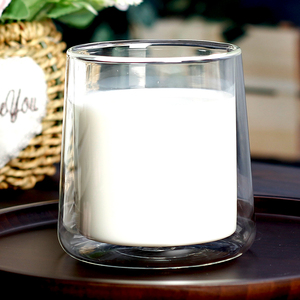 كوب بيرة زجاجي مزدوج الجدار سعة <span class=keywords><strong>16</strong></span> أونصة بدون غطاء زجاجي مع شعار مخصص - Product Image 4