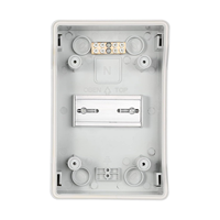 Boîte de distribution d'énergie étanche EPEPRO IP66 Barres omnibus à 4 voies Rail DIN Plastique verrouillable pour une utilisation en extérieur/intérieur Compatible MCB