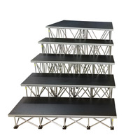 Escalera de 3 escalones, portátil, de aluminio, plegable, personalizada, de fábrica