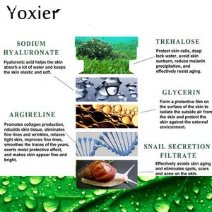 Suero Facial Yoxier Hidratante, Elimina Puntos Negros, Blanqueador, Antiarrugas, Antienvejecimiento, Concentrado de Seis Péptidos de Caracol, Cuidado de la Piel - Product Image 4