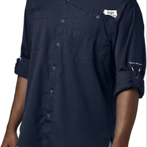 <span class=keywords><strong>Camisa</strong></span> de Manga Larga para Hombre <span class=keywords><strong>PFG</strong></span> Tamiami II, 100% Poliéster, Antibacteriana, Lavable a Máquina - Product Image 1