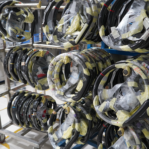 Volant personnalisé en fibre de carbone forgée Kryvex pour Dodge Charger 2025-2020, cuir perforé véritable - Product Image 6