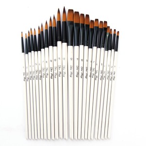 Ensemble de 12 pinceaux professionnels en nylon pour <span class=keywords><strong>peinture</strong></span> artistique, aquarelle, acrylique, huile, ensemble de pinceaux pour artistes - Product Image 1