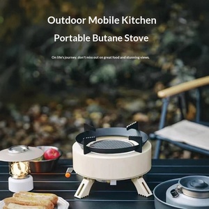 Estufa de Gas Portátil Jia Lian Jia para Acampar al Aire Libre, Resistente al Viento, Plegable, de Metal, de Una Pieza, para <span class=keywords><strong>Isobutano</strong></span>/Butano/Propano, para Todas las Estaciones - Product Image 4
