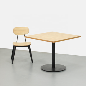 Ristorante <span class=keywords><strong>Cafe</strong></span> singolo doppio tavolo in pelle Set laminato sedia da tavolo mobili moderni - Product Image 4