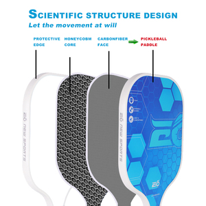 Juego <span class=keywords><strong>de</strong></span> Palas <span class=keywords><strong>de</strong></span> Pickleball Premium <span class=keywords><strong>de</strong></span> Grafito y Fibra <span class=keywords><strong>de</strong></span> Carbono con Bolsa para Pelotas - Product Image 2