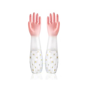 ถุงมือยางกันน้ำแบบหนาสำหรับผู้หญิง ยี่ห้อออโทโนมี เหมาะสำหรับซักผ้า งานบ้าน งานครัว ทนทาน ดีไซน์ยาว - Product Image 6