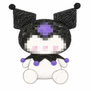 USA Magazijn Direct Leverbaar 48-Uurs Verzending Schattig Paarse Kattenfamilie Kuuromii Pluche Pop Kawaii Knuffeldier Speelgoed voor Kinderen - Product Image 1