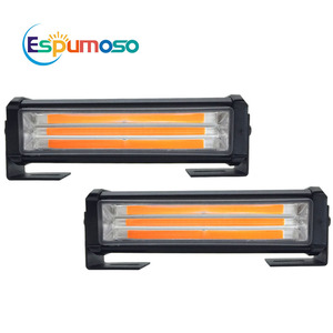 Barra luminosa da lavoro 12V 24V 6-47 pollici COB lampeggiante bianco giallo blu rosso barra spia di avvertimento per Led di emergenza universale per veicoli - Product Image 3