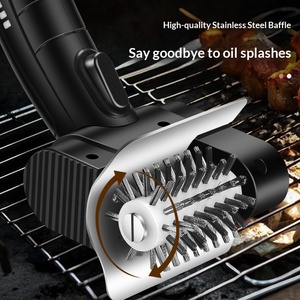 Nettoyeur de barbecue électrique, brosse à barbecue rotative à couple élevé, brosse à barbecue sans fil rechargeable 50W en acier inoxydable - Product Image 4