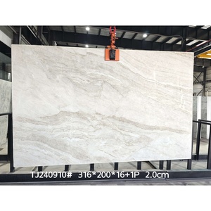 Taj Mhal Quartzite Surface en cuir comptoirs dalle petite cuisine comptoir Bookmatch dalles 2cm d'épaisseur dalle grand format - Product Image 1