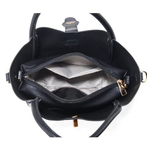 High Quality Ladies PU Leather Handbag Small <b>Square</b> Tote Bag Bow Closure Durable Fashionable Featuring Nylon Two for Women Girls - Product Image 2