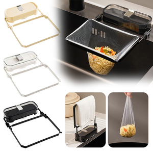 En gros Panier égouttoir d'angle triangulaire à ventouse en maille filtrante pour déchets de cuisine, passoires et égouttoirs - Product Image 1