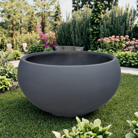 Grande cuvette de jardinière en béton GFRC GRC personnalisée de l'usine Foshan Utilisation industrielle commerciale Jardin Maison Pépinière-Option de suspension au sol