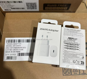 American US UK EU Enchufe estándar <span class=keywords><strong>TA800</strong></span> 25W 5V3A 9V2.77A USB C Cargador de carga súper rápido para Samsung - Product Image 3