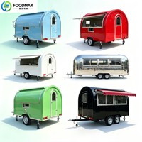 Remorque alimentaire d'exportation avec fenêtre de service pliable pour la logistique et la réduction de la consommation d'espace