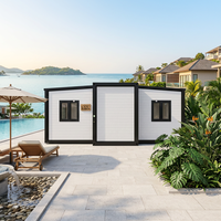 Maisonnette de Luxe Modulaire Extensible de 40 Pieds, Conteneur Préfabriqué Portable, Villa Pliante Préfabriquée 2, 3, 4 ou 5 Chambres