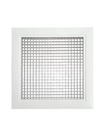 Grille d'aération carrée en alliage d'aluminium pour climatisation, style alvéolé, vente en gros usine