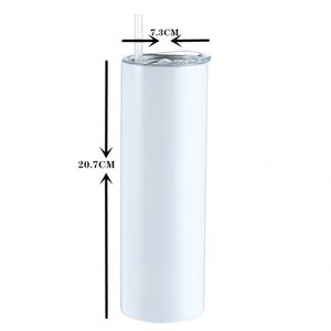 Gobelet de voyage isotherme 20oz en acier inoxydable à double paroi, couleurs mates écologiques, avec couvercle, personnalisable par sublimation, verre à shot USA - Product Image 1
