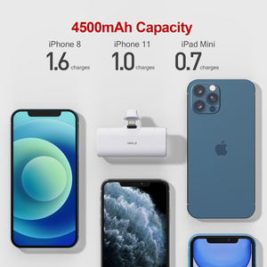 IWALK Real at a Loss Buena calidad 4500mAh Cargador portátil Mini Power Bank con enchufe <span class=keywords><strong>de</strong></span> <span class=keywords><strong>iPhone</strong></span> y pantalla LED Embalaje 2 en 1 - Product Image 5