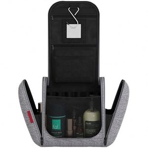 Échantillon gratuit, fabricants, logo personnalisé, nouveau sac de toilette de voyage suspendu en polyester imperméable unisexe, grand et petit, 2023 - Product Image 1