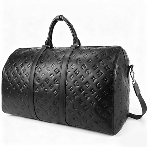 Outdoor Unisex <b>Large</b> Capacity Waterproof Zipper PU Leather Gym Travel <b>Duffle</b> <b>Bag</b> OEM Custom Logo - Product Image 2