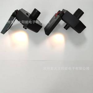 Lampe solaire de jardin à base hexagonale avec panneau à film mince LED, résistante à l'eau, à monter sur piquet extérieur - Product Image 3