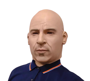 Vin Diesel <span class=keywords><strong>Jason</strong></span> Statham maschera realistica celebrità testa piena di Halloween Costume Cosplay Party Mr. fagiolo in lattice maschera personaggio - Product Image 1