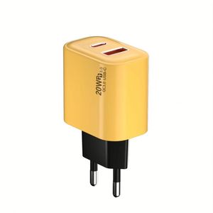 High Quality PD 20W 2 Port Power Charger Super Fast Wall <b>Adapter</b> <b>USB</b> A+C Travel Charger for Phone EU US UK <b>Plug</b> - Product Image 2