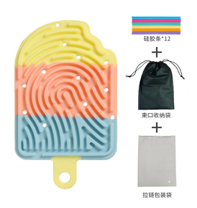 Dupla face Playable Brinquedo Infantil Silicone Placa de Atividade Sensorial Calma Down Fidget Toy Brinquedo Educacional Do Bebê - Product Image 6