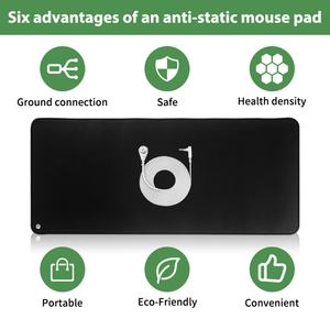 Tapis de bureau moderne avec motif géométrique, en EVA sain et respirant, pour une mise à la terre optimale à la maison ou au bureau - Product Image 6