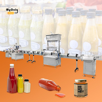 Chaîne de remplissage automatique MY pour sauce chili et pâte de tomate, machine de remplissage de bouteilles de 500 ml pour liquides visqueux