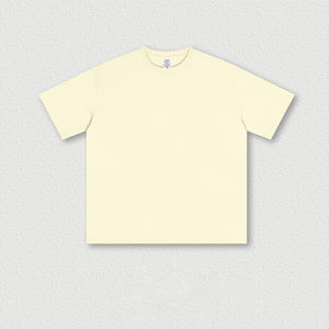 T-shirts à manches courtes en coton 100% de haute qualité, tricotés, surdimensionnés, 230 g/m², 30 couleurs, S2501 - Product Image 3