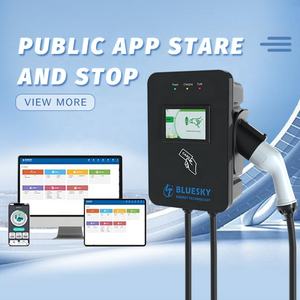 BLUESKY 11KW 32a AC EV Chargeur OCPP1,6J mural monté au sol pour station de <span class=keywords><strong>charge</strong></span> à énergie verte - Product Image 5