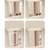 Meuble-lavabo de salle de bain sur pied personnalisé avec un lavabo en céramique et un miroir intelligent
