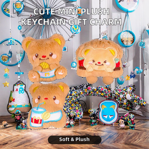 Breloques de sac promotionnelles en gros, mini-porte-clés personnalisés, jouets en peluche doux en coton, mignons et personnalisés ChunXin - Product Image 3