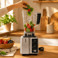 Mixeur de comptoir professionnel commercial 2000ML pour cuisine, mélangeur de crème glacée robuste, robot culinaire 5+ pour usage domestique et hôtelier