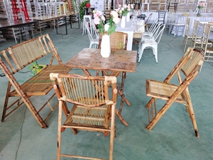 Restaurant Event Furniture Outdoor Garden <strong>Bamboo</strong> <strong>Chair</strong> - Product Image 6