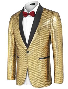 Trajes de fiesta para <span class=keywords><strong>hombre</strong></span>, trajes coloridos para baile de graduación, bodas, trajes informales dorados - Product Image 5