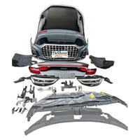 Versión Mejorada de Nuestro Kit Más Vendido, para Audi A8 Facelift, Parachoques Delantero y Trasero, Faros LED, Parrilla, Alerón Trasero, Duradero y Robusto