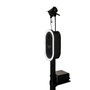 Photomaton portable Keft pour mariages et fêtes, compatible iPad, en métal, capacité de charge 50 kg, garantie 2 ans, télécommande - Product Image 1