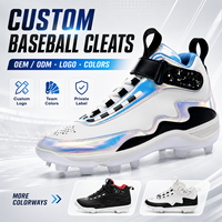 Chaussures de baseball personnalisées OEM ODM pour équipes, avec logo et couleurs personnalisables pour clubs et marques sportives