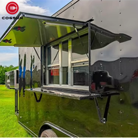 Kiosque mobile Chariot distributeur d'aliments Crème glacée BBQ Restaurant Mobile Food Truck Concession Fast Food Remorque à vendre