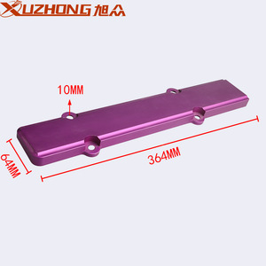 ฝาครอบเครื่องยนต์ Xuzhong ขนาด 364 มม. x 64 มม. x 10 มม. อลูมิเนียมสีม่วง สำหรับรถยนต์ฮอนด้า - Product Image 1